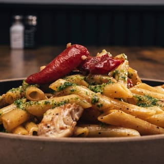 Chicken, Pesto + Ziti
