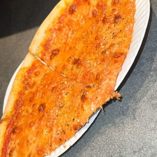 Jumbo Cheese pizza slice