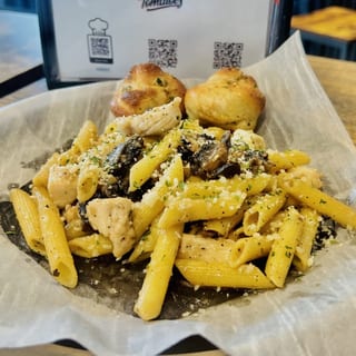 Chicken Marsala + Ziti