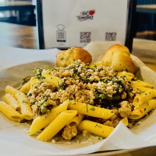 Sausage, Broccoli Rabe + Ziti
